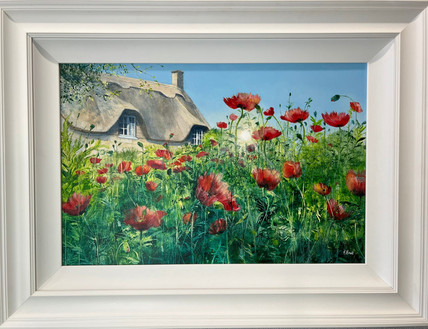 Heather Howe Poppy Cottage Original - The Acorn Gallery, Pocklington