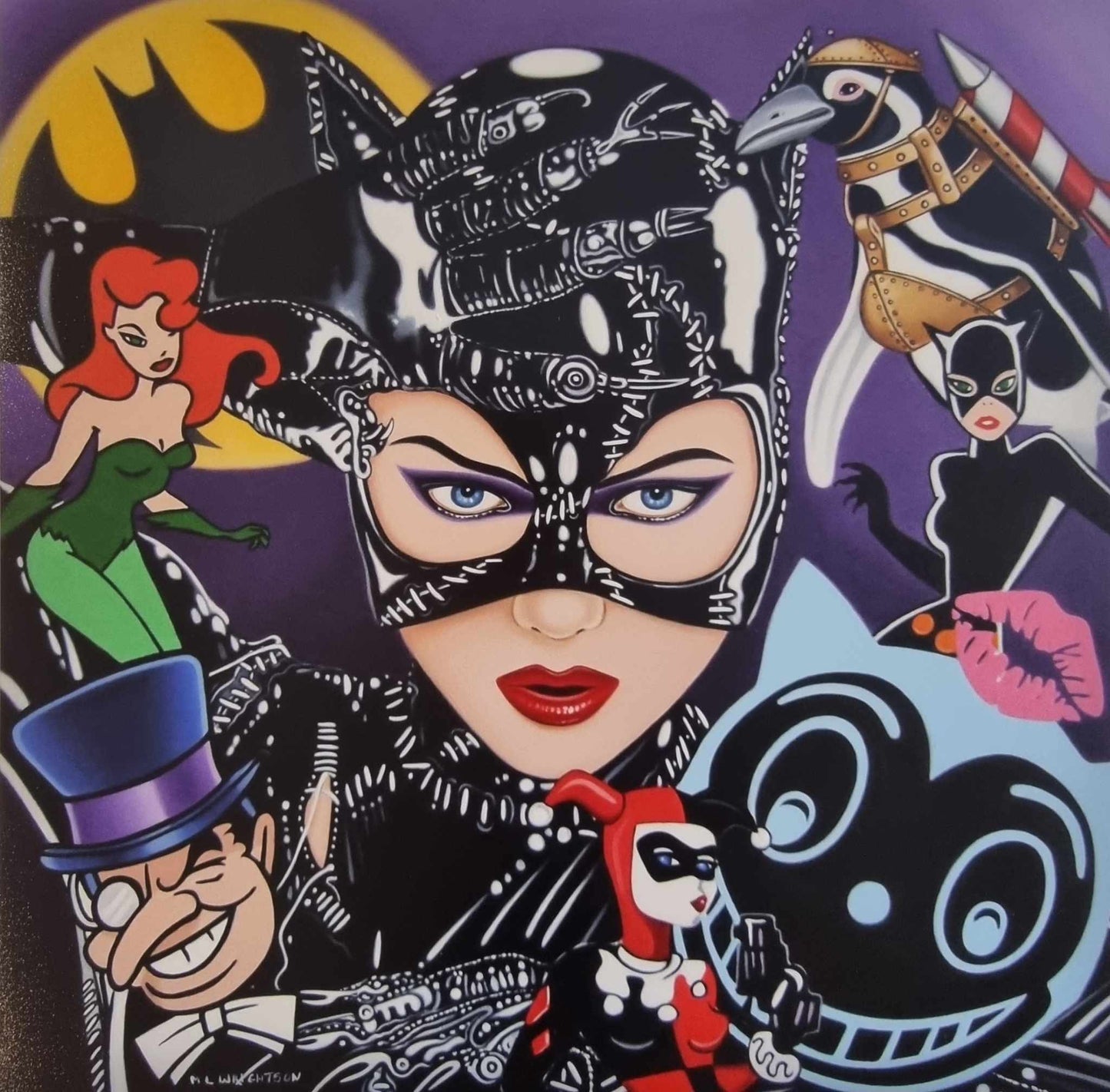 Marie Louise Wrightson Cat Woman (Batman Returns) Limited Ed Print - The Acorn Gallery, Pocklington