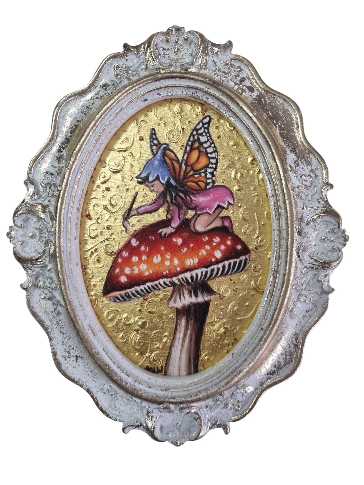 Marie Louise Wrightson's The Finishing Touch Original from the 'A Kiss from Midas' Collection at The Acorn Gallery, Pocklington. Shop Now. Safe Secure UK Delivery.