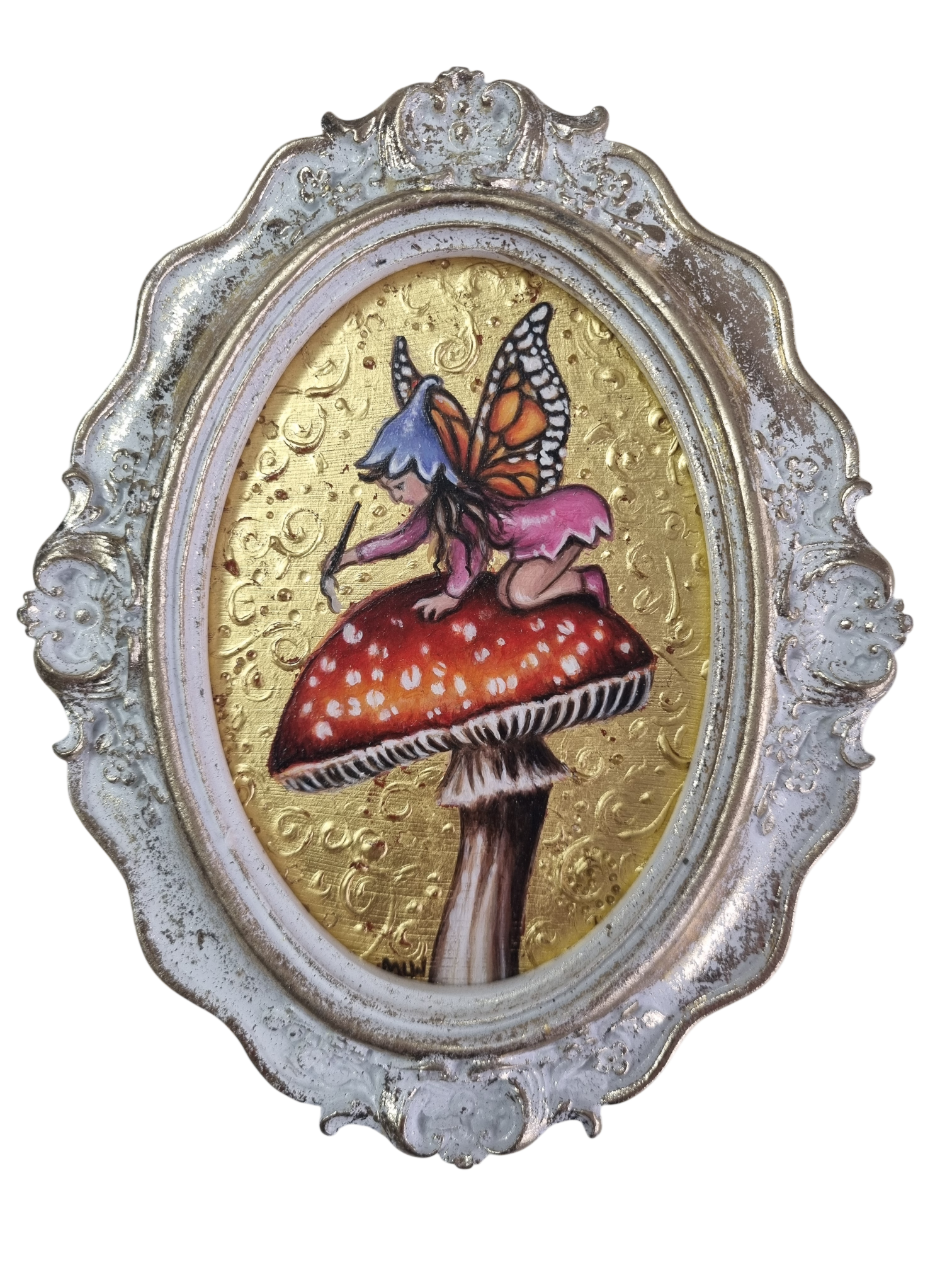 Marie Louise Wrightson's The Finishing Touch Original from the 'A Kiss from Midas' Collection at The Acorn Gallery, Pocklington. Shop Now. Safe Secure UK Delivery.