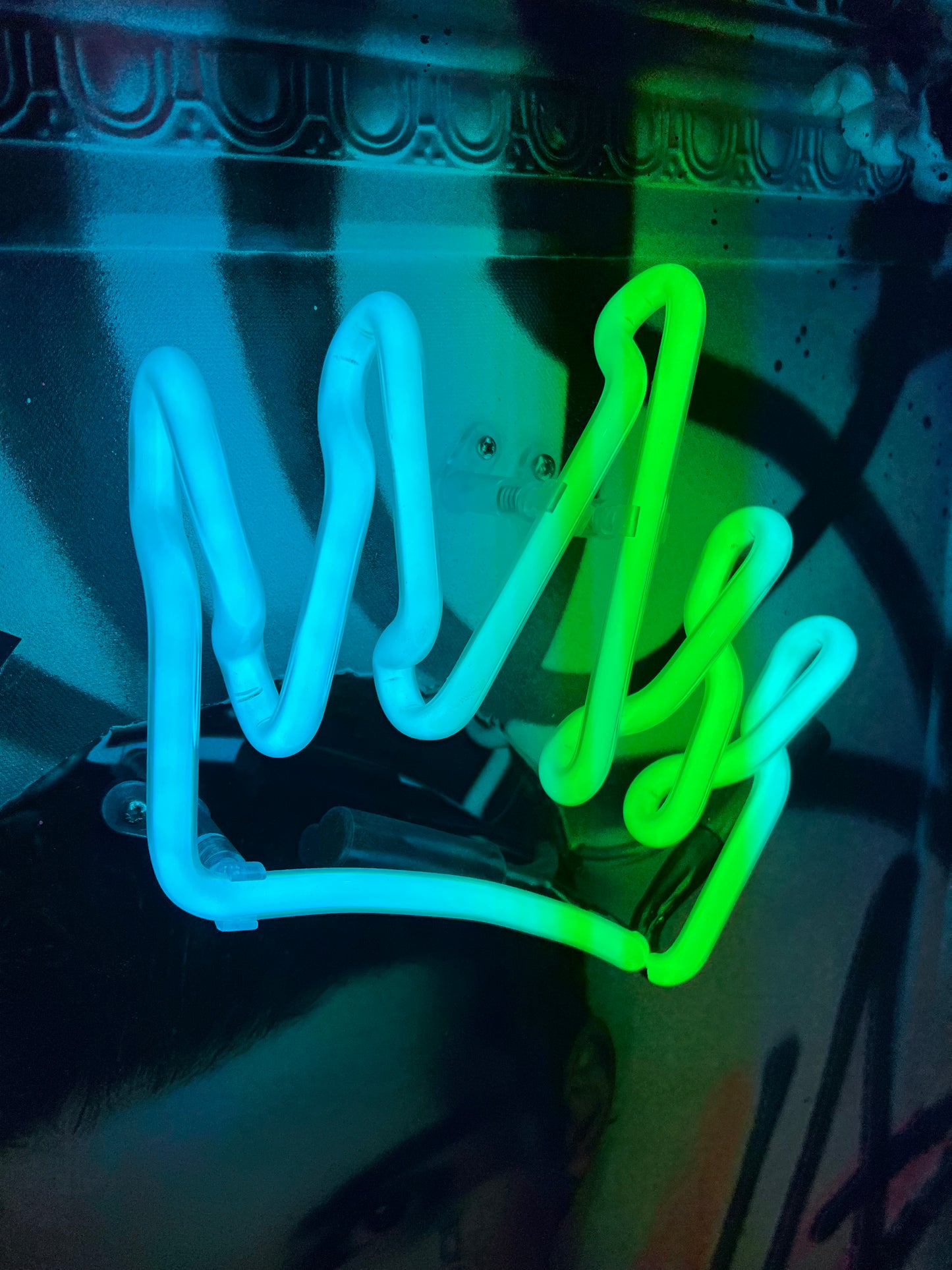 Killer Queen Turquoise Neon ORIGINAL by GHOST, available at The Acorn Gallery, Pocklington with safe secure timed delivery across the U.K. Shop online or call us on 01759 307652. 