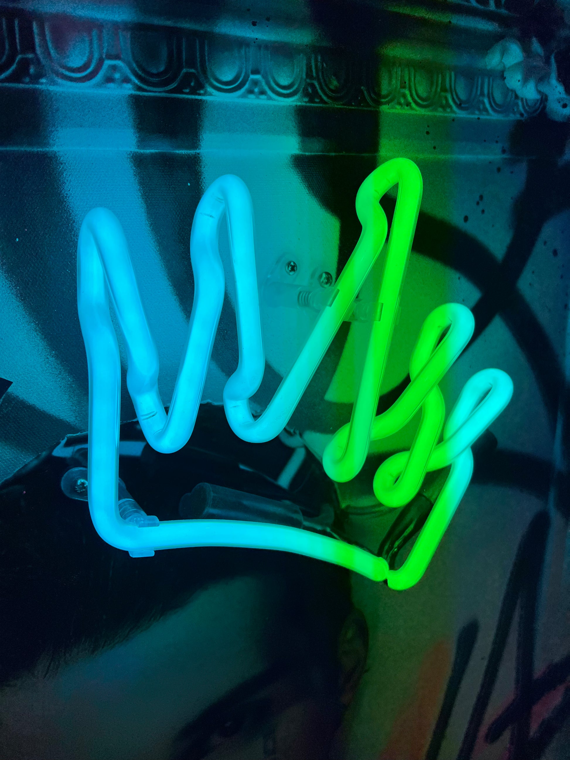 Killer Queen Turquoise Neon ORIGINAL by GHOST, available at The Acorn Gallery, Pocklington with safe secure timed delivery across the U.K. Shop online or call us on 01759 307652. 