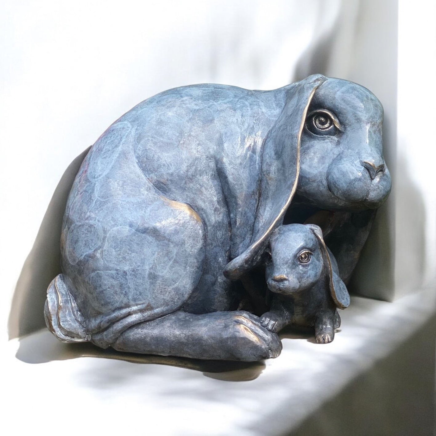 Buy this gorgeous bronze rabbit sculpture by Yorkshire artist Roxy Winterburn. Order Now with Free UK Delivery. Small Edition Only. Visit the Gallery or Shop Online.