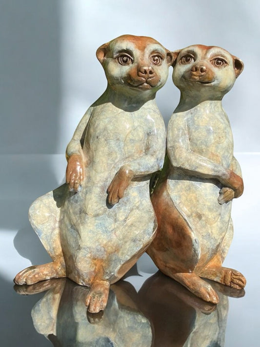 Buy this fantastic meerkat sculpture by Yorkshire artist Roxy Winterburn. Order Now with Free UK Wide Delivery. Small Edition Only. Visit the Gallery or Shop Online.