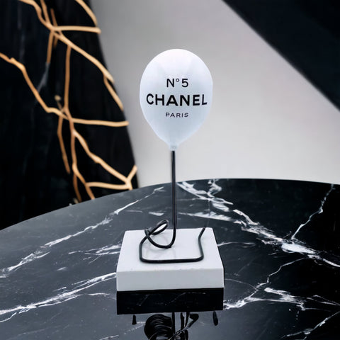 Chanel White Balloon ORIGINAL Sculpture by Naor *SOLD*