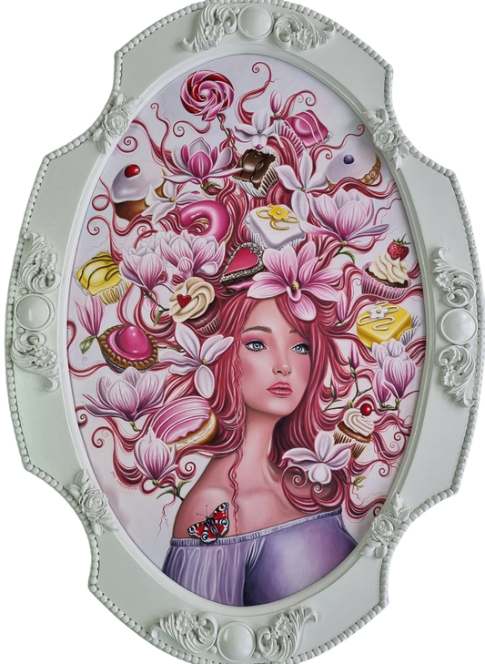 Marie Louise Wrightson The Garden Patisserie Original - The Acorn Gallery, Pocklington
