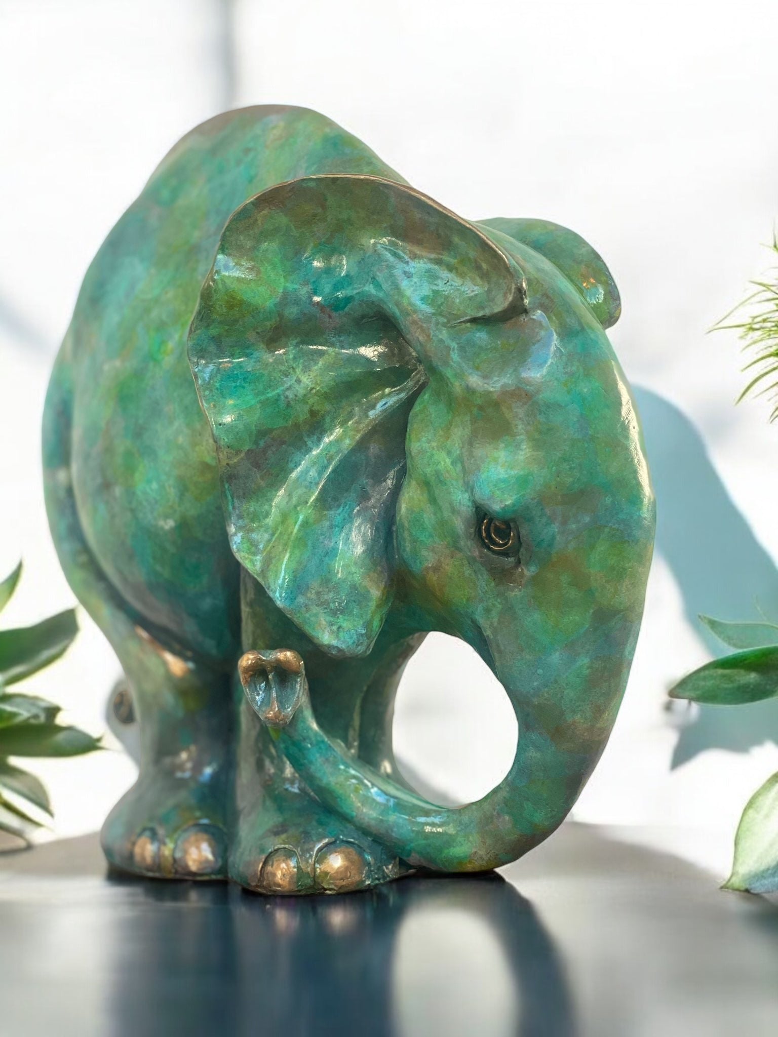 Bubbles is a bronze elephant made by brilliant young sculptor Roxy Winterburn and available at The Acorn Gallery in Pocklington. Shop online or call us on 01759 307652. 