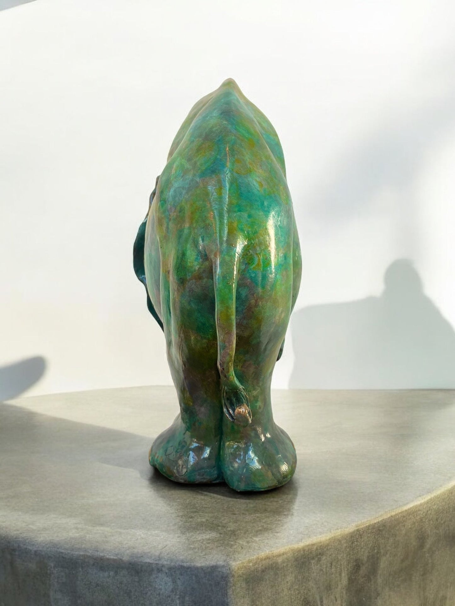 Bubbles is a bronze elephant made by brilliant young sculptor Roxy Winterburn and available at The Acorn Gallery in Pocklington. Shop online or call us on 01759 307652. 