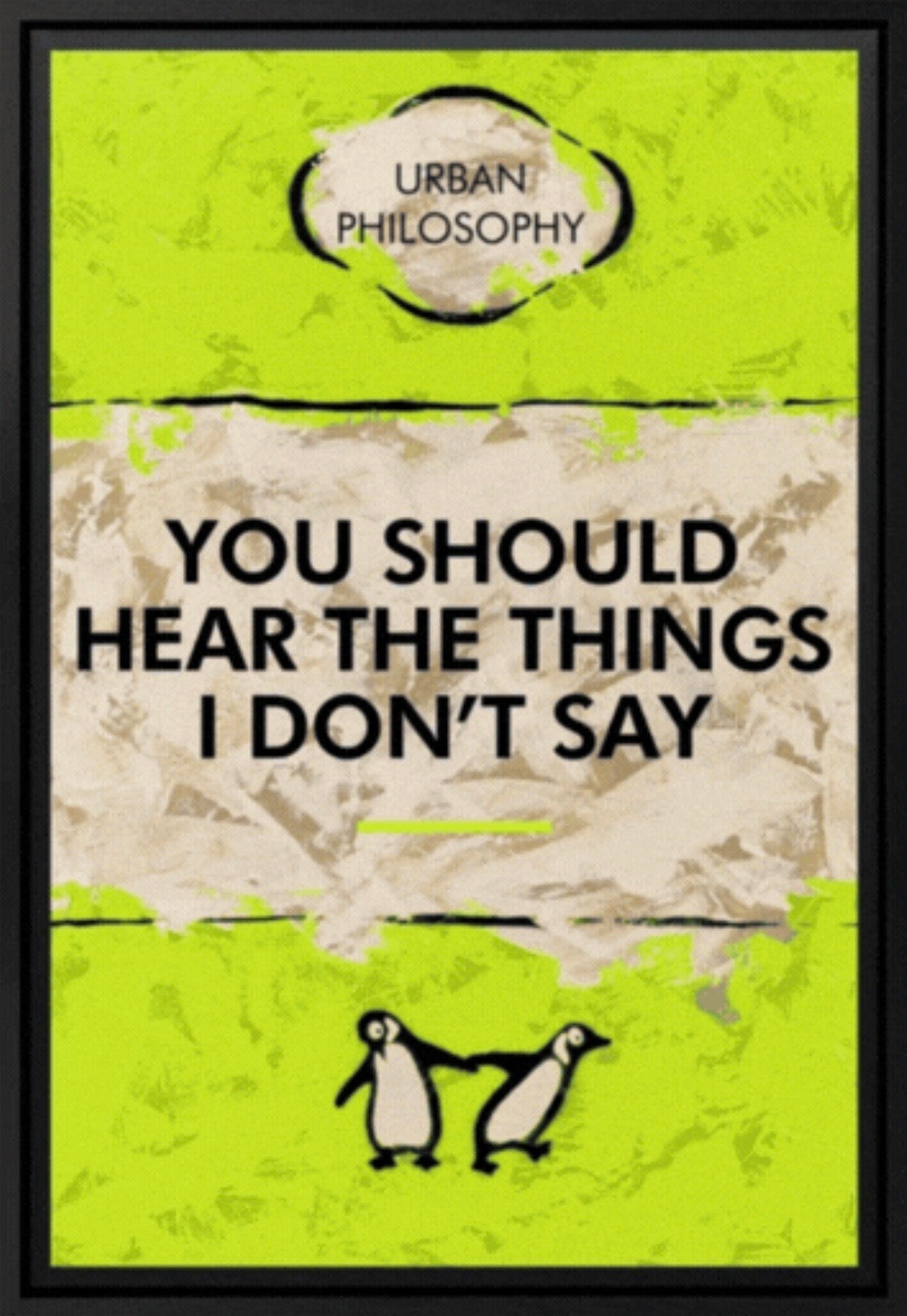 You Think I'm Sarcastic Lenticular by Hue Folk available at The Acorn Gallery, Pocklington. Shop Online or call 01759 307652.