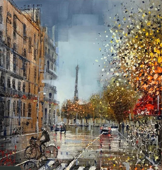 Travelling Around Paris Original on Aluminium by Nigel Cooke SOLD