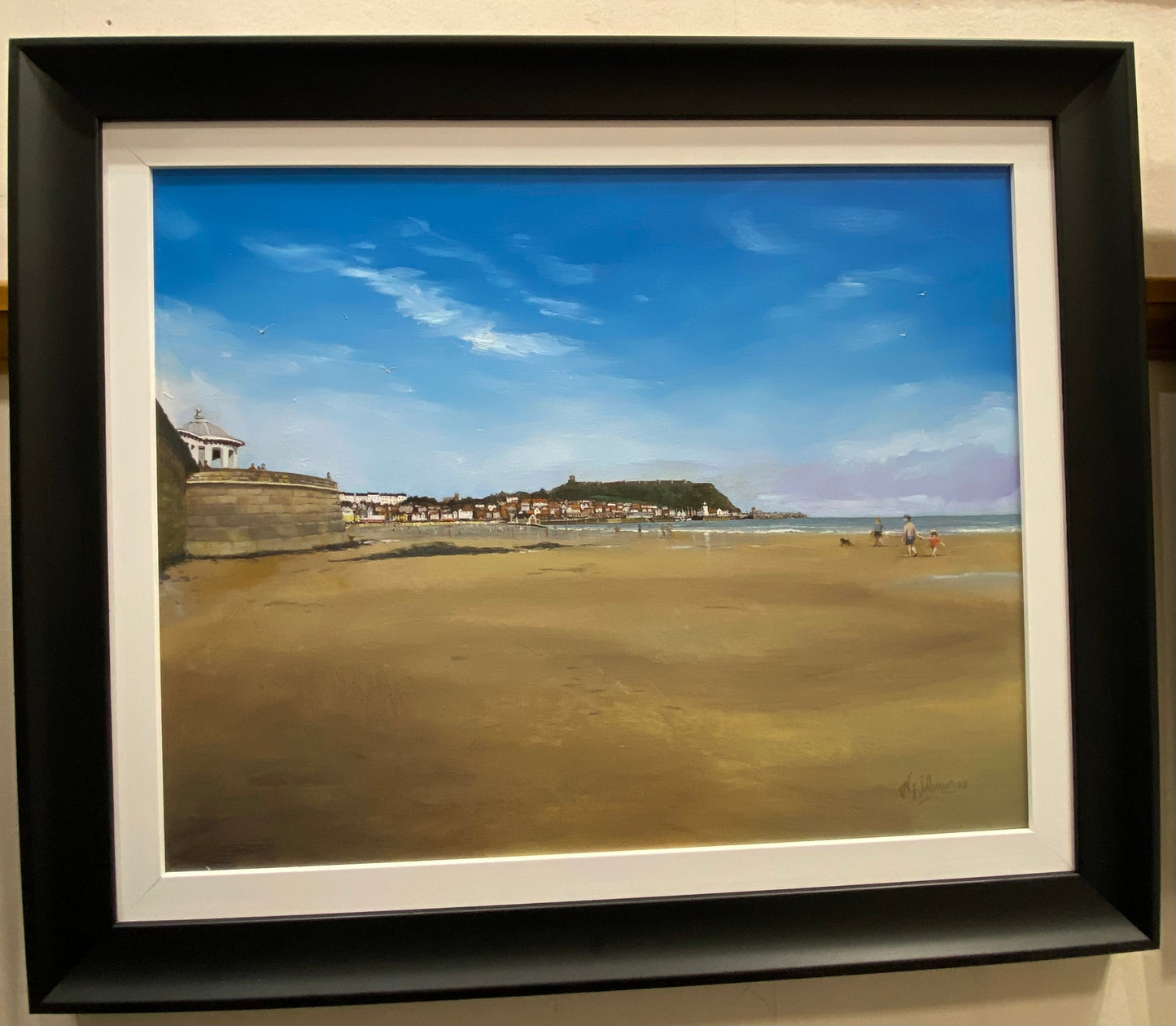 Nick Saltmer A Summers Day, Scarborough Original - The Acorn Gallery, Pocklington