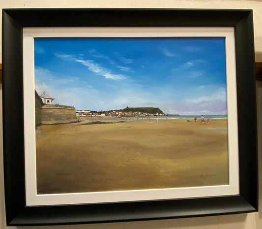 Nick Saltmer A Summers Day, Scarborough Original - The Acorn Gallery, Pocklington