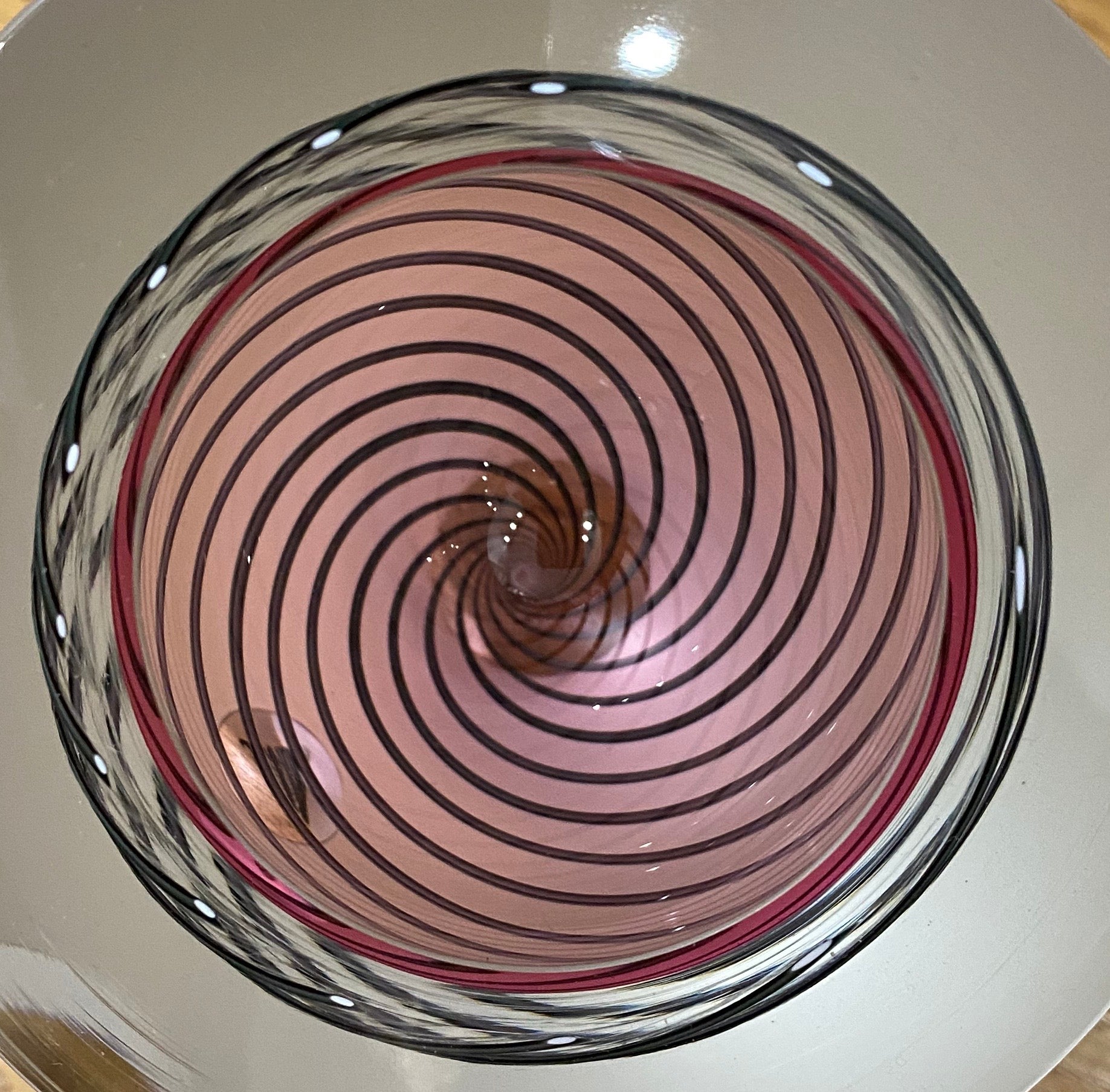 Charlie MacPherson Dizzy Spiral Pink Original - The Acorn Gallery, Pocklington