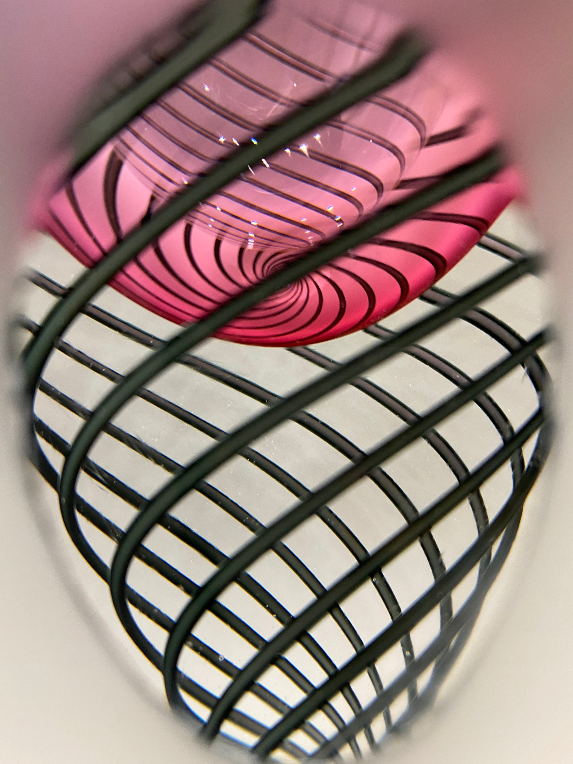 Charlie MacPherson Dizzy Spiral Pink Original - The Acorn Gallery, Pocklington