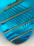 Dizzy Spiral (Turquoise) - A Glass Art ORIGINAL by Charlie MacPherson