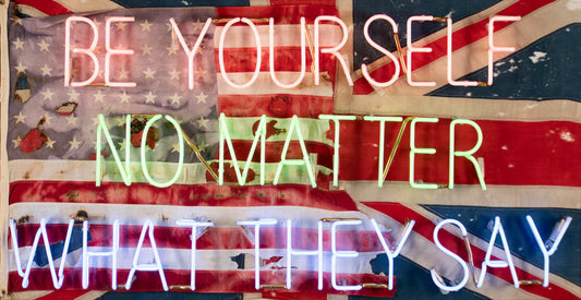 Illuminati Neon Be Yourself ORIGINAL - The Acorn Gallery, Pocklington