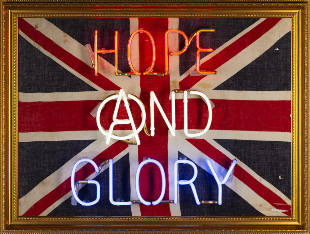 Illuminati Neon Hope And Glory ORIGINAL - The Acorn Gallery, Pocklington