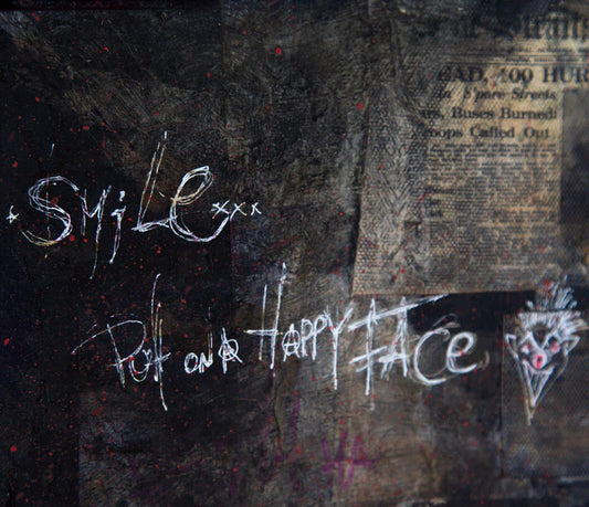 Illuminati Neon Anarchy Joker Red Neon ORIGINAL - The Acorn Gallery, Pocklington