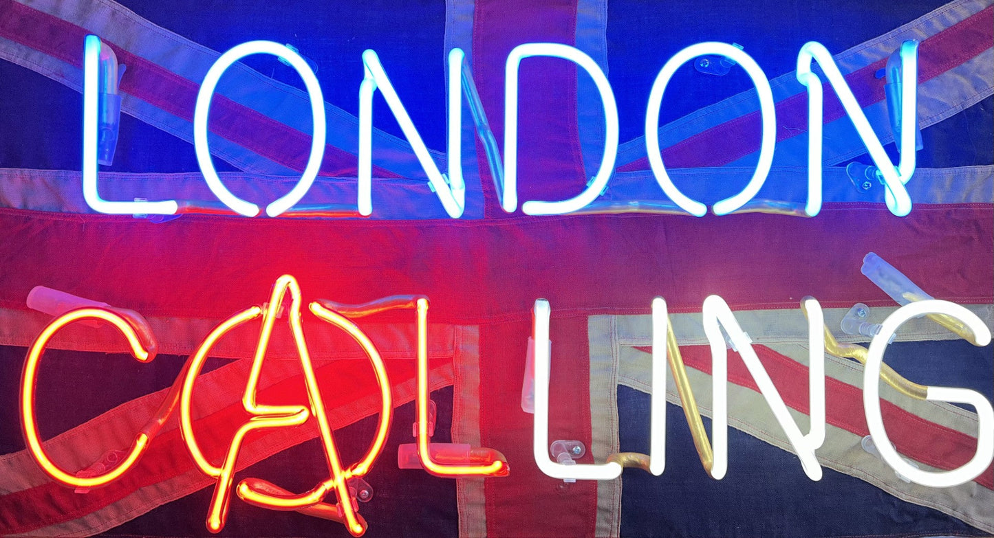 Illuminati Neon London Calling ORIGINAL The Acorn Gallery, Pocklington