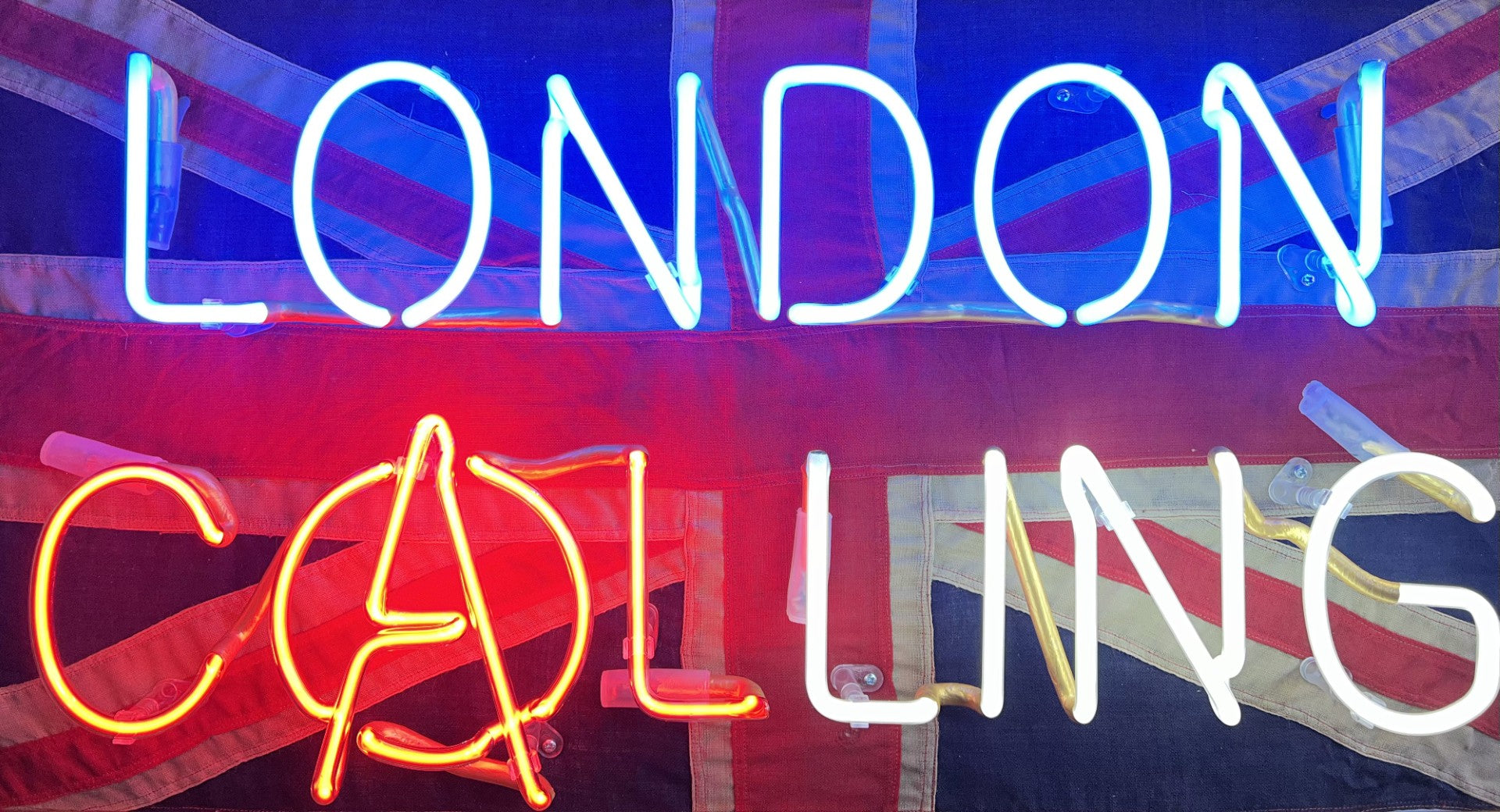 Illuminati Neon London Calling ORIGINAL The Acorn Gallery, Pocklington