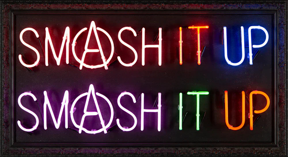 Illuminati Neon Smash It Up ORIGINAL - The Acorn Gallery, Pocklington