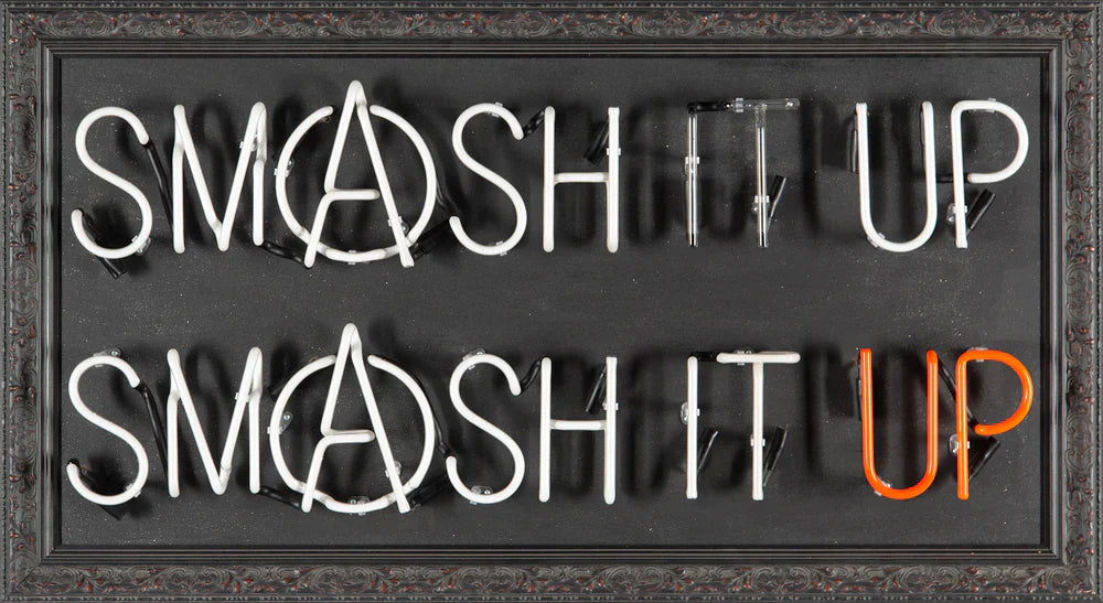 Illuminati Neon Smash It Up ORIGINAL - The Acorn Gallery, Pocklington