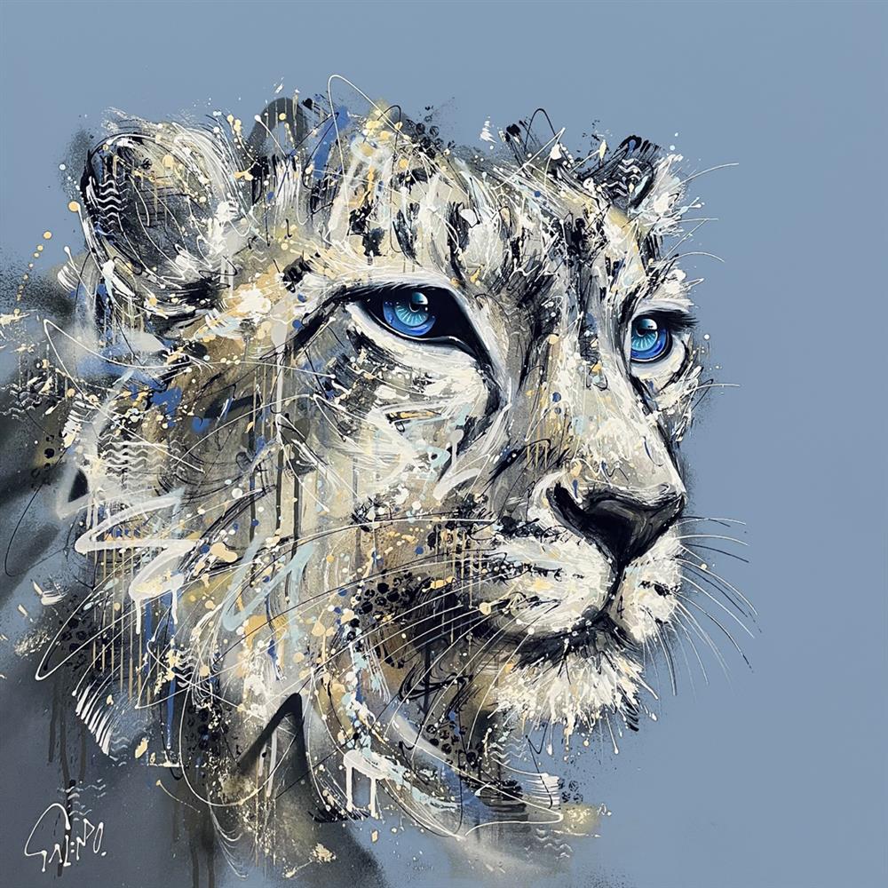 Joe Galindo Eroz The Leopard Hand Embellished Board - The Acorn Gallery, Pocklington