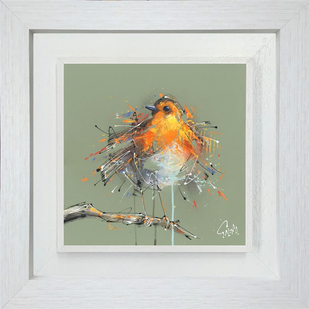 Joe Galindo Rupert The Robin Hand Embellished Board -  The Acorn Gallery, Pocklington