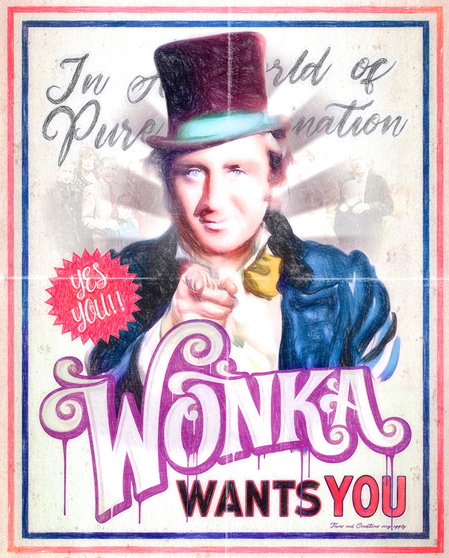 Wonka Needs You! ORIGINAL by JJ Adams NEW