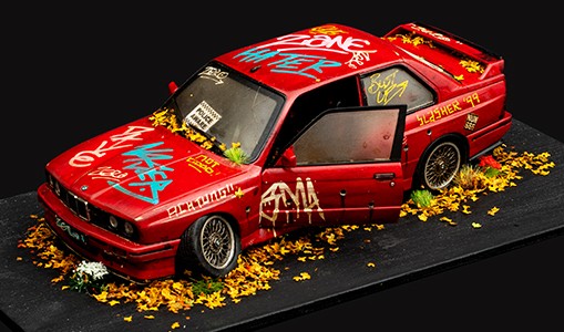JJ Adams BMW E30 M3 1989 ORIGINAL Sculpture - The Acorn Gallery, Pocklington