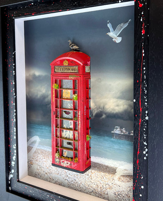 JJ Adams Collect Call Brighton Beach 3D Sculpture - The Acorn Gallery, Pocklington