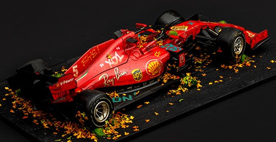 F1 Ferrari Scuderia No. 5 - 2020 Vettel ORIGINAL Sculpture by JJ Adams