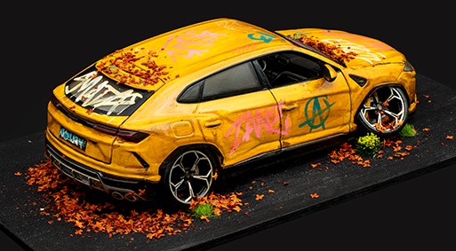 JJ Adams Lamborghini Urus ORIGINAL Sculpture - The Acorn Gallery, Pocklington