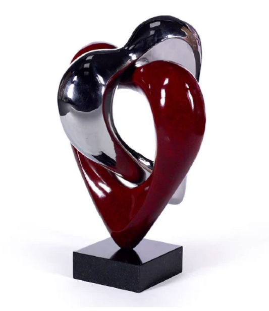 Jennine Parker Sacred Hearts Bronze Sculpture - The Acorn Gallery, Pocklington 