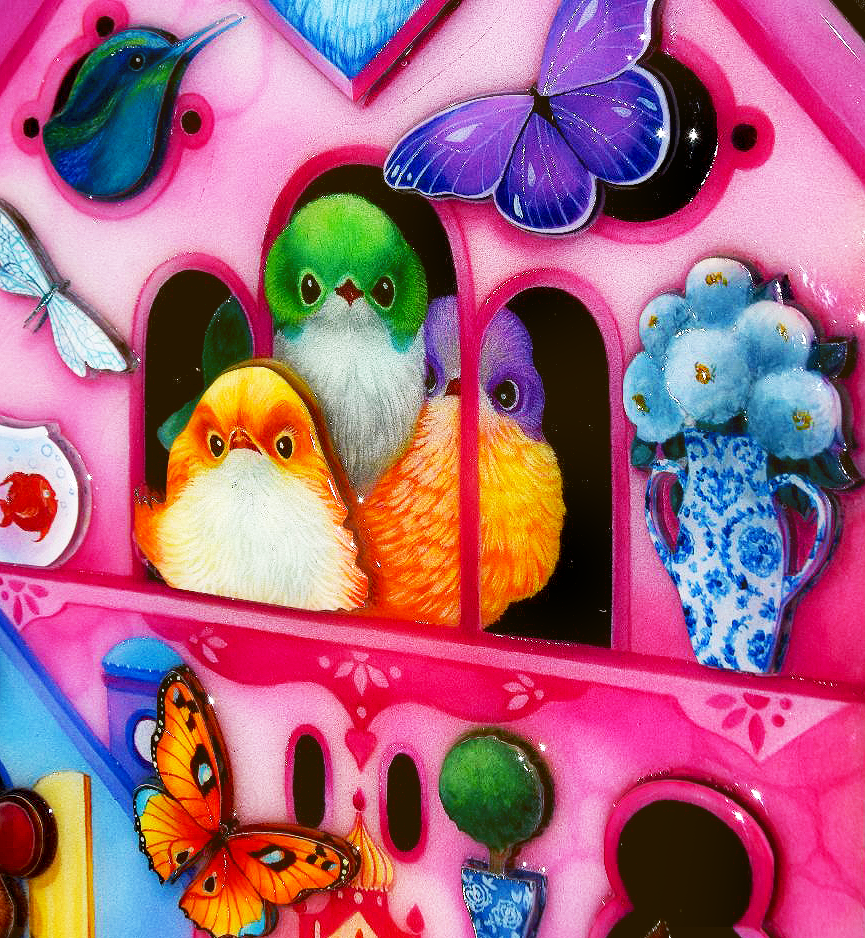 Kerry Darlington Birds Of A Feather - The Acorn Gallery, Pocklington