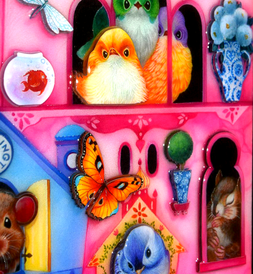 Kerry Darlington Birds Of A Feather - The Acorn Gallery, Pocklington