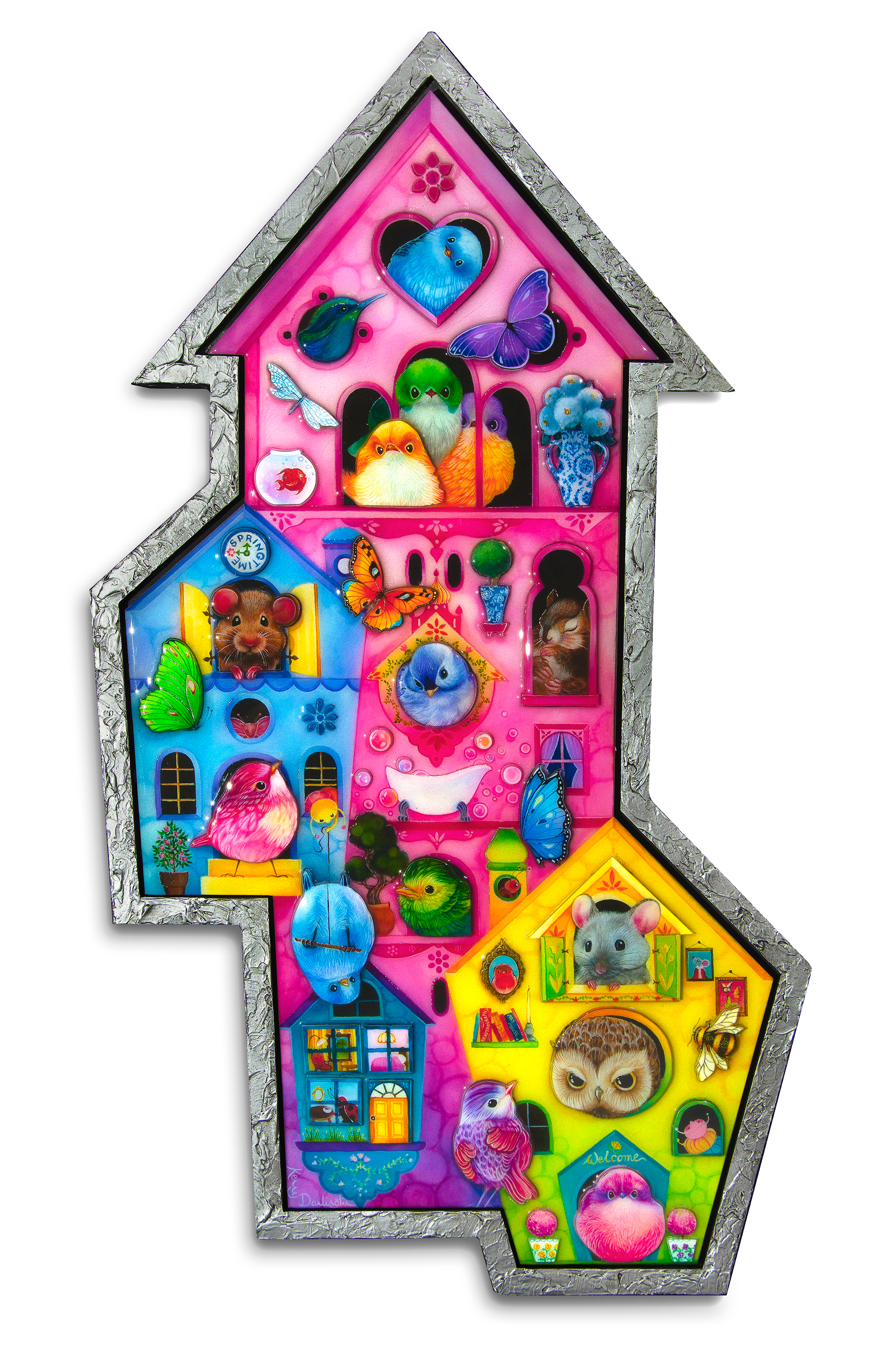 Kerry Darlington Birds Of A Feather - The Acorn Gallery, Pocklington