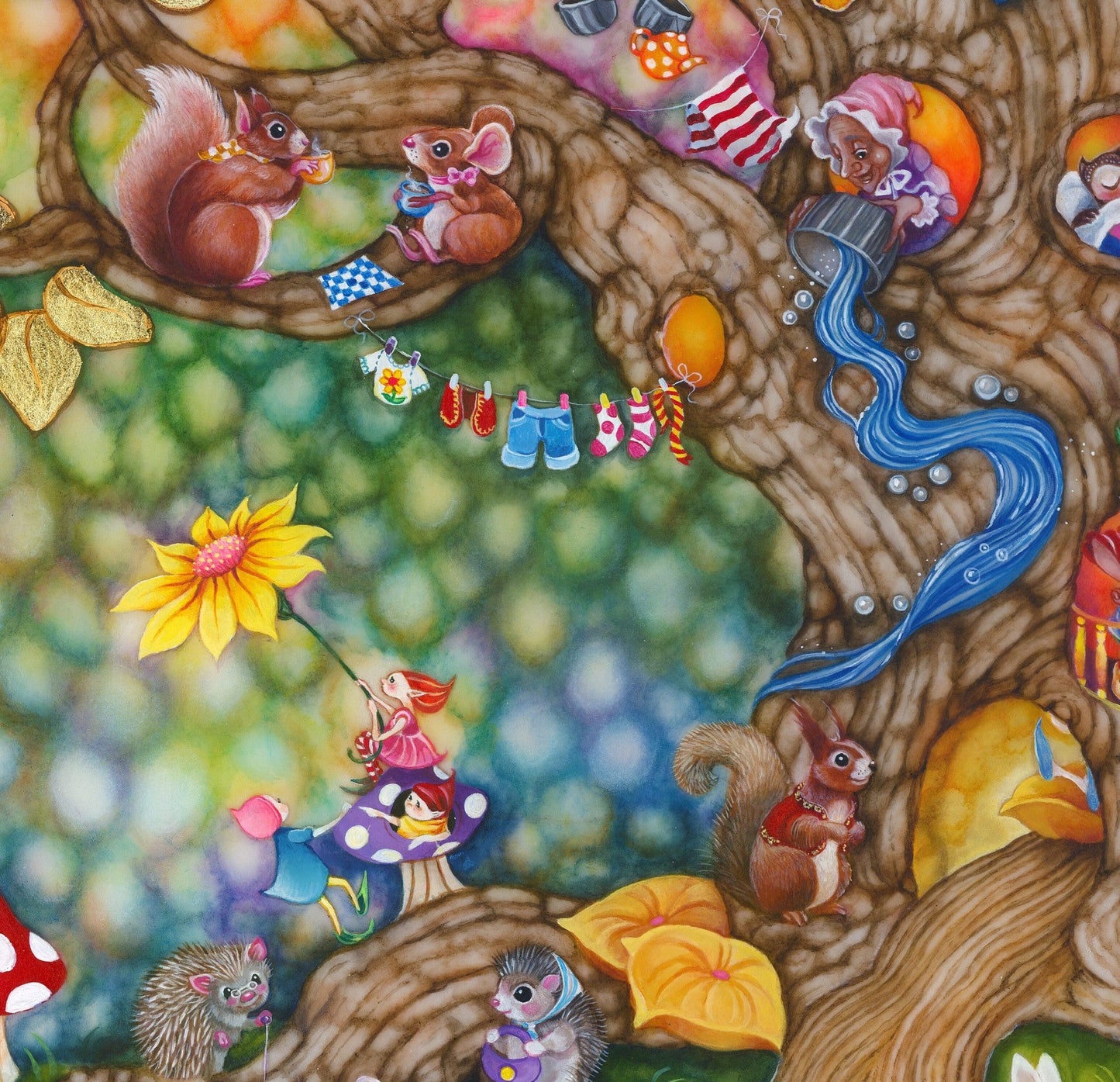 Kerry Darlington Deep In The Whispering Woods Unique Limited Edition Print - The Acorn Gallery, Pocklington