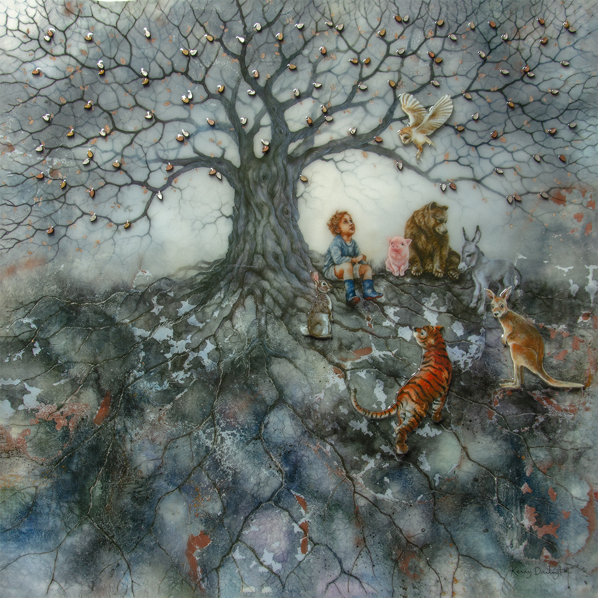 Kerry Darlington Winnie The Pooh Hundred Acre Wood - The Acorn Gallery, Pocklington