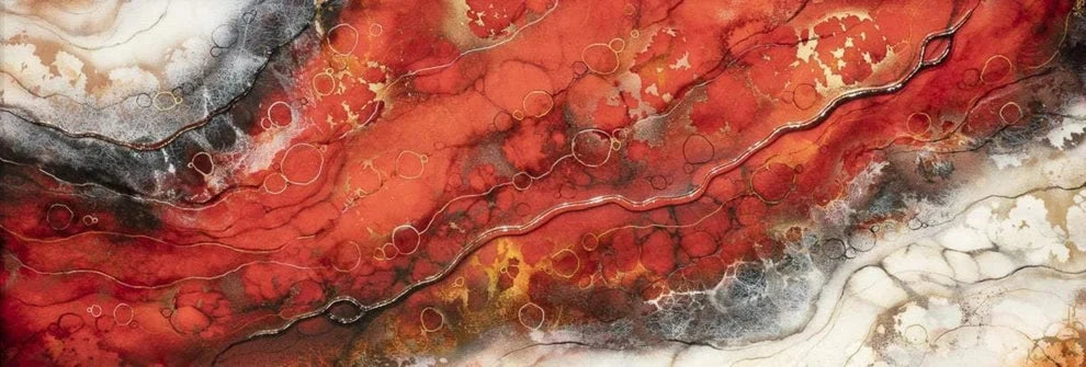Kerry Darlington Enceladus Abstract Unique Edition available from The Acorn Gallery, Pocklington