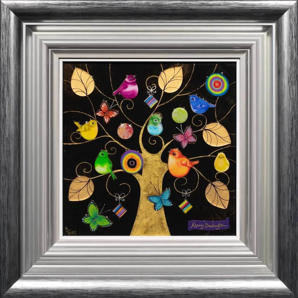 Kerry Darlington Midnight Gold Unique Limited Edition Print available from The Acorn Gallery, Pocklington