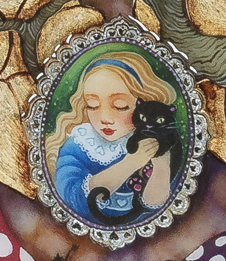 Alice in Wonderland unique edition by Kerry Darlington What Alice Found There. Shop at The Acorn Gallery, Pocklington. Free UK Mainland Delivery. Approved stockist for Kerry Darlington Art. Call 01759 307652.