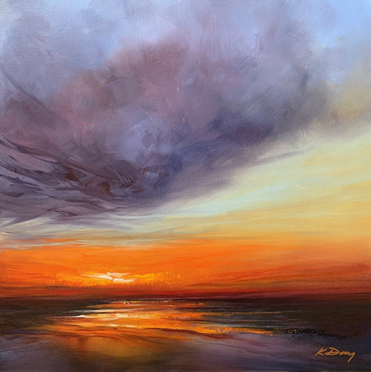 Katie Day Intensity Of Sundown Original available from The Acorn Gallery, Pocklington
