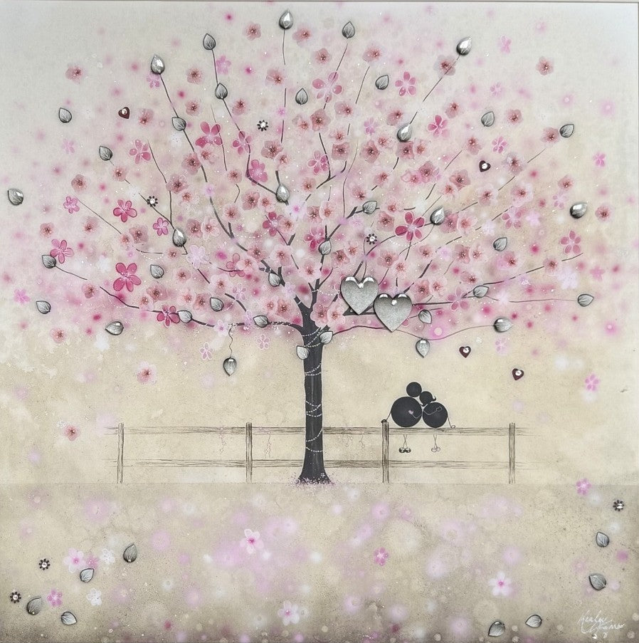 Kealey Farmer Beneath The Blossom Hand Embellished Canvas Print available from The Acorn Gallery, Pocklington