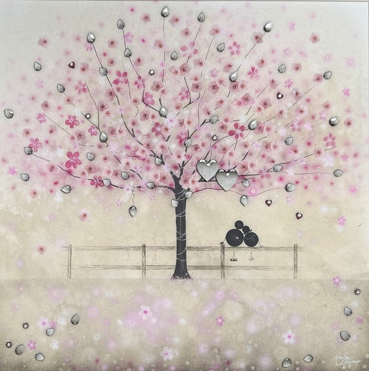 Kealey Farmer Beneath The Blossom Hand Embellished Canvas Print available from The Acorn Gallery, Pocklington