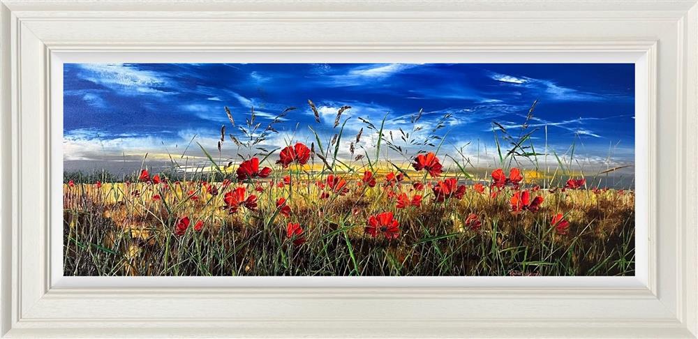 Kimberley Harris Love Lifts Us Up Hand Embellished Canvas Framed - The Acorn Gallery,   Pocklington