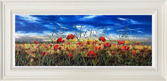 Kimberley Harris Love Lifts Us Up Hand Embellished Canvas Framed - The Acorn Gallery,   Pocklington