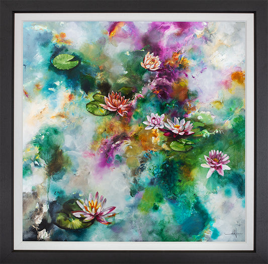 Katy Jade Dobson Lotus Original Painting - The Acorn Gallery, Pocklington