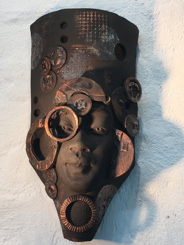 Sonya ORIGINAL Steampunk Sculpture by Lucinda Brown