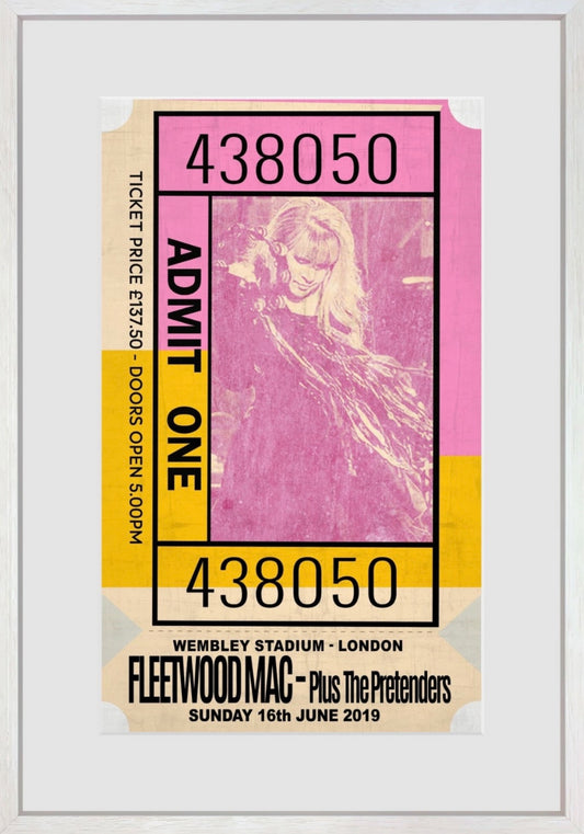 Linda Charles Fleetwood Mac Admit One - The Acorn Gallery, Pocklington